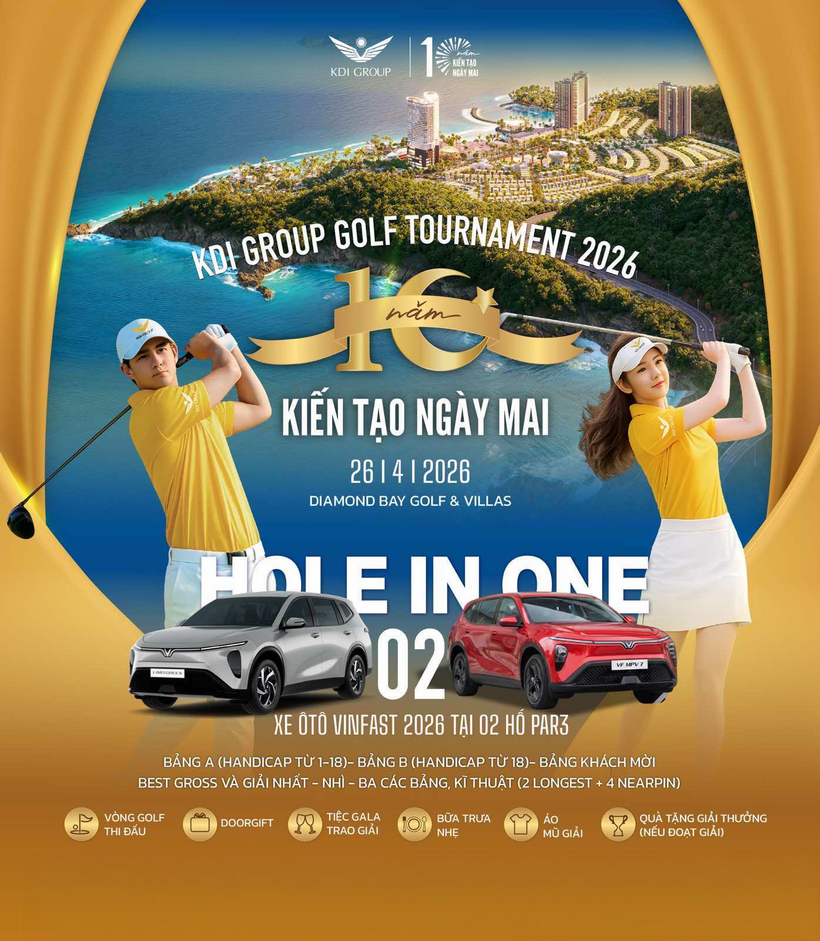 KDI Group Golf Tournament 2026 - Sân chơi đẳng cấp dành cho cộng đồng doanh nhân.