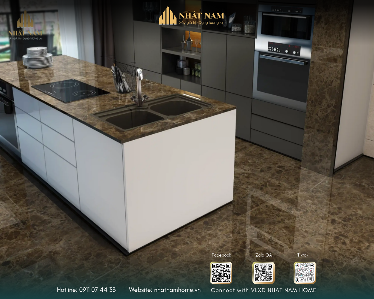 Đá Tự Nhiên Hay Đá Nhân Tạo và Lời Giải Từ Nhật Nam Home Cho Mặt Bếp Luôn Như Mới Sau Nhiều Năm Đỏ Lửa